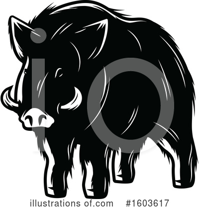 Royalty-Free (RF) Boar Clipart Illustration by Vector Tradition SM - Stock Sample #1603617