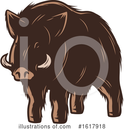 Royalty-Free (RF) Boar Clipart Illustration by Vector Tradition SM - Stock Sample #1617918