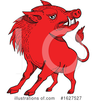 Royalty-Free (RF) Boar Clipart Illustration by patrimonio - Stock Sample #1627527