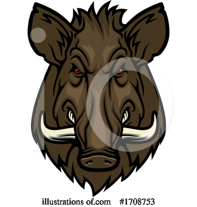 Royalty-Free (RF) Boar Clipart Illustration by Vector Tradition SM - Stock Sample #1708753