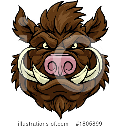 Royalty-Free (RF) Boar Clipart Illustration by AtStockIllustration - Stock Sample #1805899