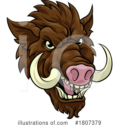Royalty-Free (RF) Boar Clipart Illustration by AtStockIllustration - Stock Sample #1807379