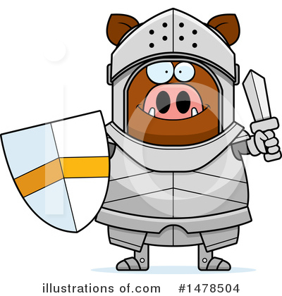 Royalty-Free (RF) Boar Knight Clipart Illustration by Cory Thoman - Stock Sample #1478504
