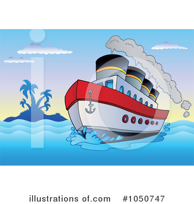 Royalty-Free (RF) Boat Clipart Illustration by visekart - Stock Sample #1050747