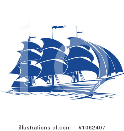 Royalty-Free (RF) Boat Clipart Illustration by Vector Tradition SM - Stock Sample #1062407