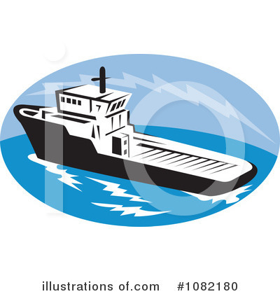 Royalty-Free (RF) Boat Clipart Illustration by patrimonio - Stock Sample #1082180
