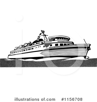 Royalty-Free (RF) Boat Clipart Illustration by BestVector - Stock Sample #1156708
