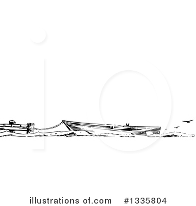 Royalty-Free (RF) Boat Clipart Illustration by Picsburg - Stock Sample #1335804
