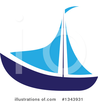 Sailboat Clipart #1343931 by ColorMagic