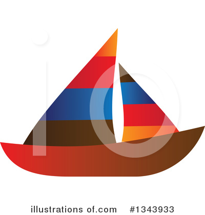 Sailboat Clipart #1343933 by ColorMagic