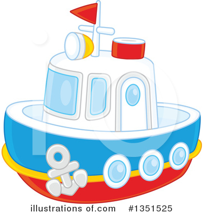 Royalty-Free (RF) Boat Clipart Illustration by Alex Bannykh - Stock Sample #1351525