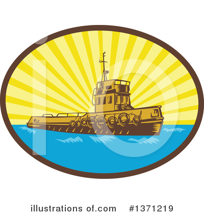 Royalty-Free (RF) Boat Clipart Illustration by patrimonio - Stock Sample #1371219