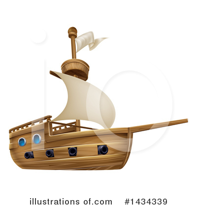 Royalty-Free (RF) Boat Clipart Illustration by AtStockIllustration - Stock Sample #1434339