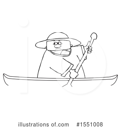Canoe Clipart #1551008 by djart