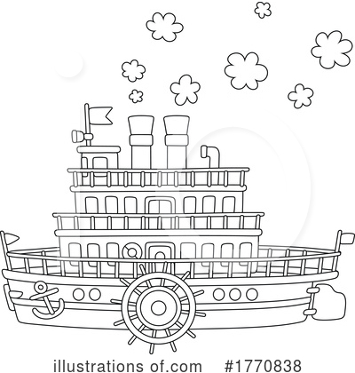 Royalty-Free (RF) Boat Clipart Illustration by Alex Bannykh - Stock Sample #1770838