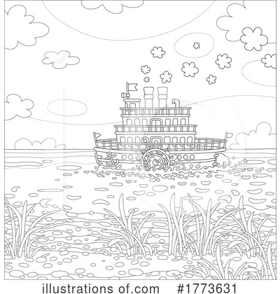 Royalty-Free (RF) Boat Clipart Illustration by Alex Bannykh - Stock Sample #1773631