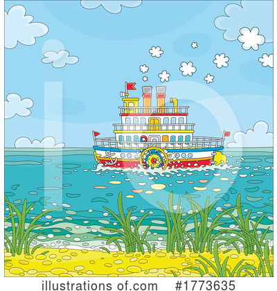 Royalty-Free (RF) Boat Clipart Illustration by Alex Bannykh - Stock Sample #1773635