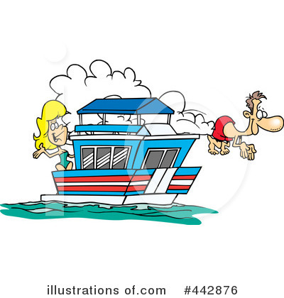 Royalty-Free (RF) Boat Clipart Illustration by toonaday - Stock Sample #442876