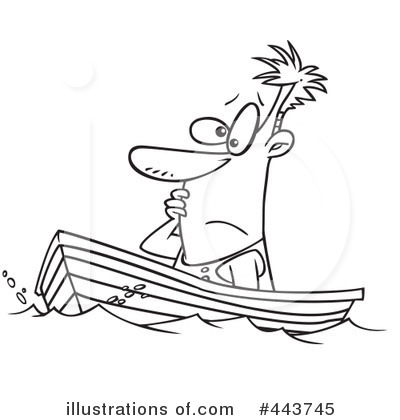 Royalty-Free (RF) Boat Clipart Illustration by toonaday - Stock Sample #443745