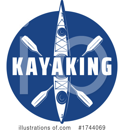 Kayaking Clipart #1744069 by Vector Tradition SM