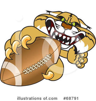 Football Clipart #68791 by Mascot Junction