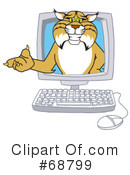 Bobcat Character Clipart #68799 by Mascot Junction