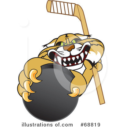 Hockey Puck Clipart #68819 by Mascot Junction