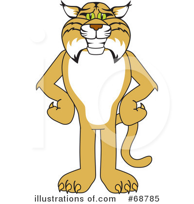 Royalty-Free (RF) Bobcat Clipart Illustration by Mascot Junction - Stock Sample #68785