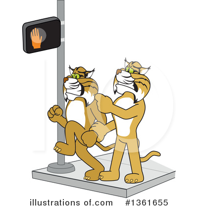Bobcat Clipart #1361655 by Mascot Junction
