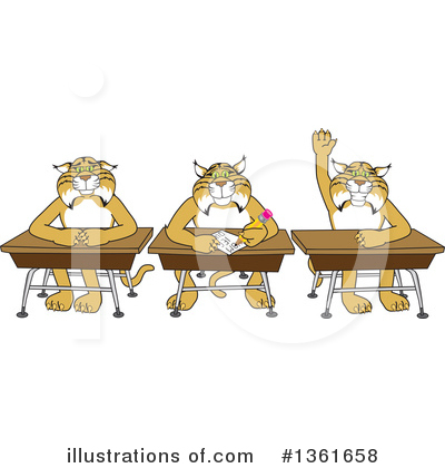 Bobcat Character Clipart #1361658 by Mascot Junction