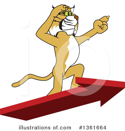 Bobcat Character Clipart #1361664 by Mascot Junction