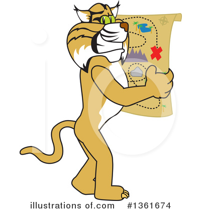 Bobcat Clipart #1361674 by Mascot Junction