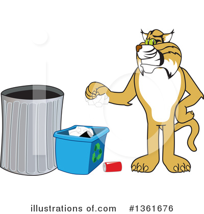 Bobcat Character Clipart #1361676 by Mascot Junction