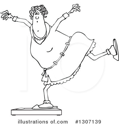Royalty-Free (RF) Body Weight Clipart Illustration by djart - Stock Sample #1307139