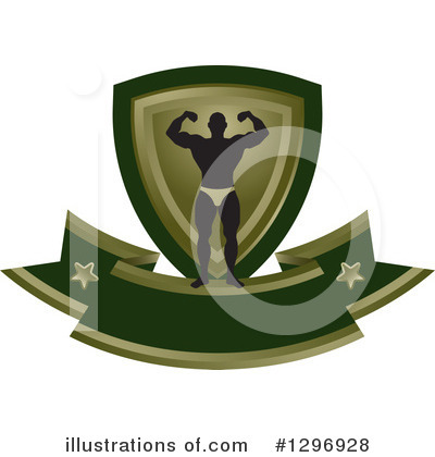 Royalty-Free (RF) Bodybuilder Clipart Illustration by Lal Perera - Stock Sample #1296928