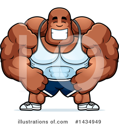 Royalty-Free (RF) Bodybuilder Clipart Illustration by Cory Thoman - Stock Sample #1434949