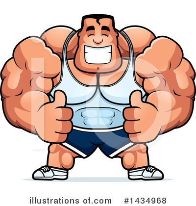 Royalty-Free (RF) Bodybuilder Clipart Illustration by Cory Thoman - Stock Sample #1434968