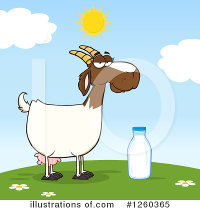 Royalty-Free (RF) Boer Goat Clipart Illustration by Hit Toon - Stock Sample #1260365