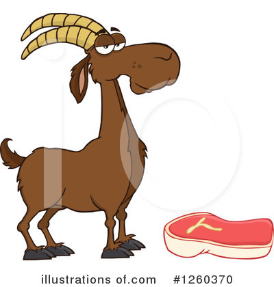 Royalty-Free (RF) Boer Goat Clipart Illustration by Hit Toon - Stock Sample #1260370