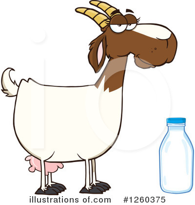 Royalty-Free (RF) Boer Goat Clipart Illustration by Hit Toon - Stock Sample #1260375