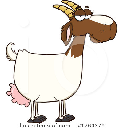 Royalty-Free (RF) Boer Goat Clipart Illustration by Hit Toon - Stock Sample #1260379