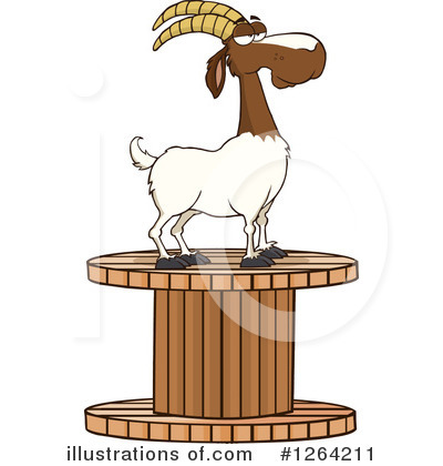 Royalty-Free (RF) Boer Goat Clipart Illustration by Hit Toon - Stock Sample #1264211