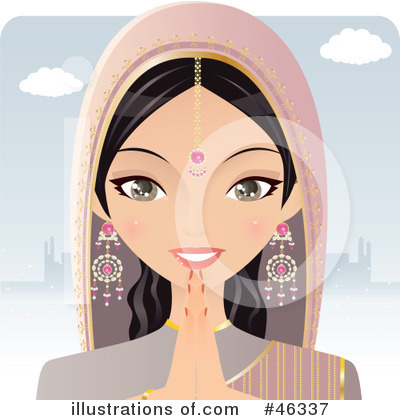 Royalty-Free (RF) Bollywood Clipart Illustration by Melisende Vector - Stock Sample #46337