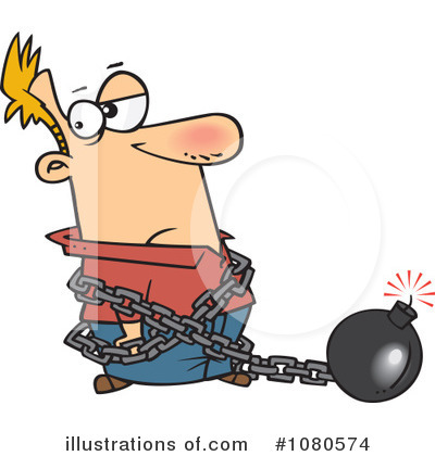 Stuck Clipart #1080574 by toonaday
