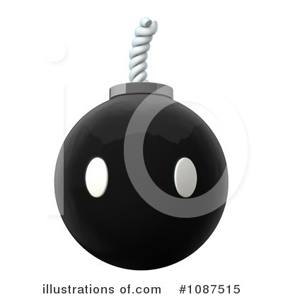 Bomb Clipart #1087515 by Leo Blanchette