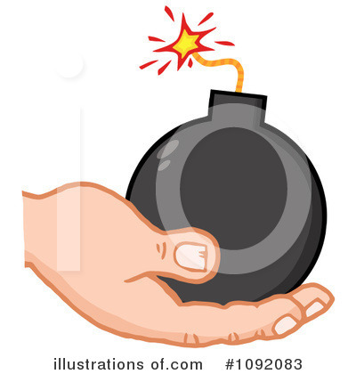 Royalty-Free (RF) Bomb Clipart Illustration by Hit Toon - Stock Sample #1092083