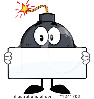 Royalty-Free (RF) Bomb Clipart Illustration by Hit Toon - Stock Sample #1241703