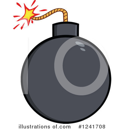 Royalty-Free (RF) Bomb Clipart Illustration by Hit Toon - Stock Sample #1241708