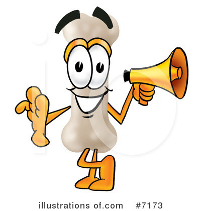 Royalty-Free (RF) Bone Clipart Illustration by Mascot Junction - Stock Sample #7173