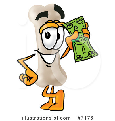 Royalty-Free (RF) Bone Clipart Illustration by Mascot Junction - Stock Sample #7176